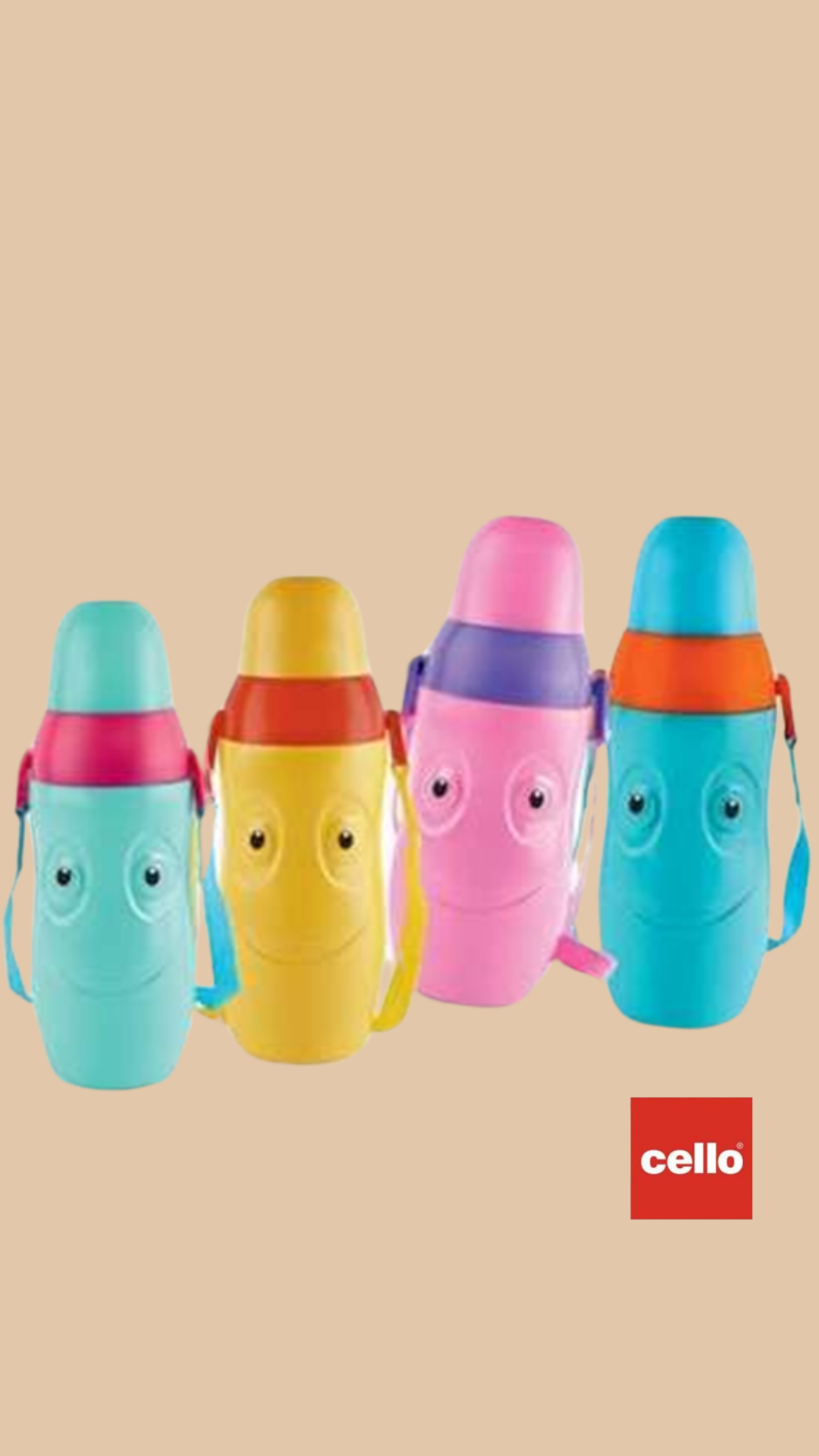 Water Bottle (Puro Steel-x Smiley)